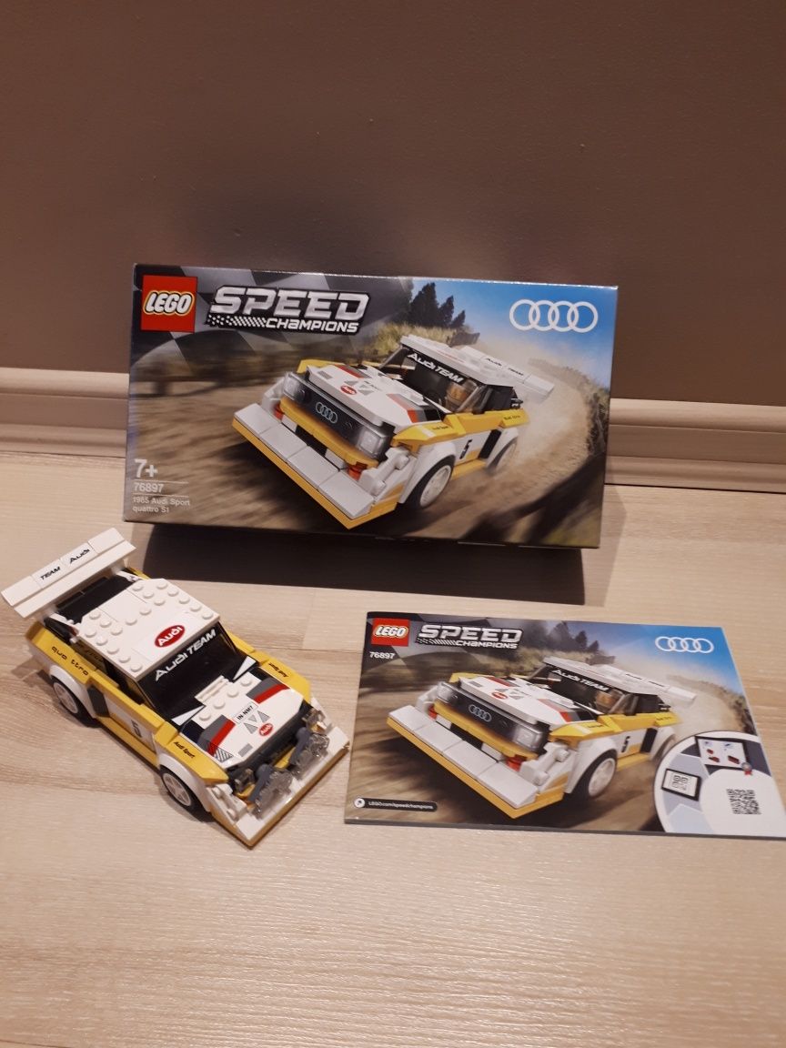 Klocki LEGO Speed Champions 76897 Audi Sport Quattro S1 Biały/