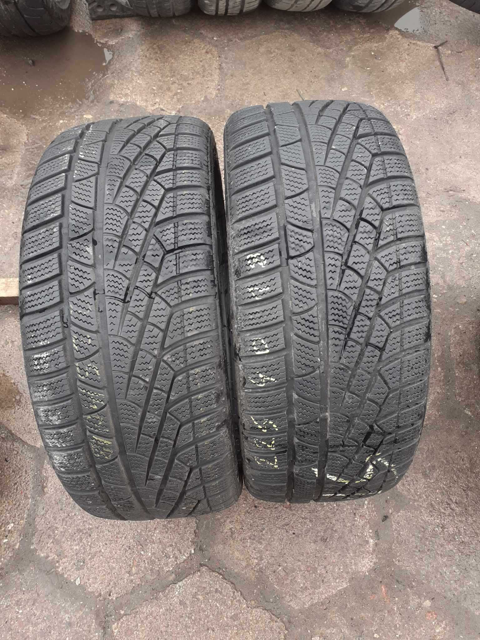 2x używane opony zimowe 225/40 R18 6.5mm - możliwy montaż