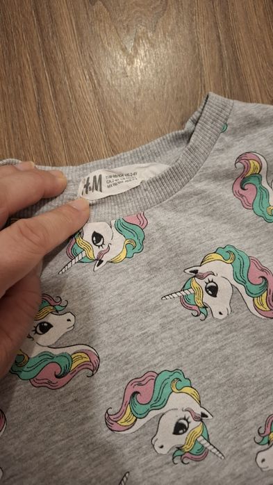 Dres H&M 98 w jednorożce
