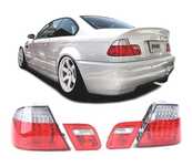 FAROLINS TRASEIROS LED BMW SÉRIE 3 E46 COUPÉ 99-03 VERMELHO TRANSPARENTE