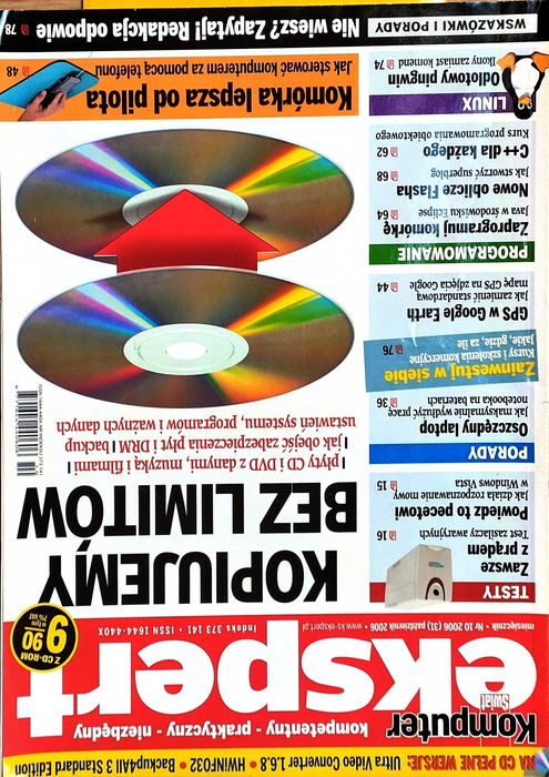 Komputer Świat Ekspert 10/2006 październik 2006 + płyta magazyn gazeta