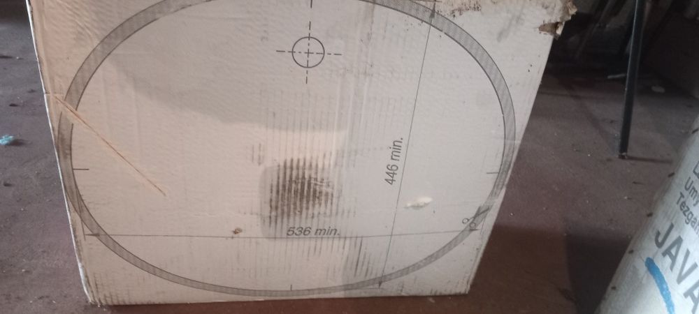 Lavatórios roca novos dentro da caixa