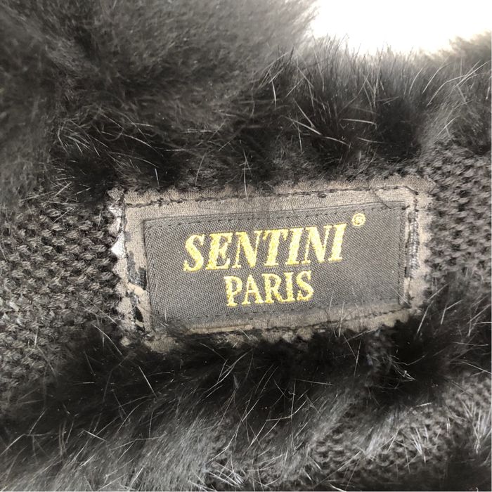Futrzana kamizelka Sentini Paris, futro naturalne królik i lis, S