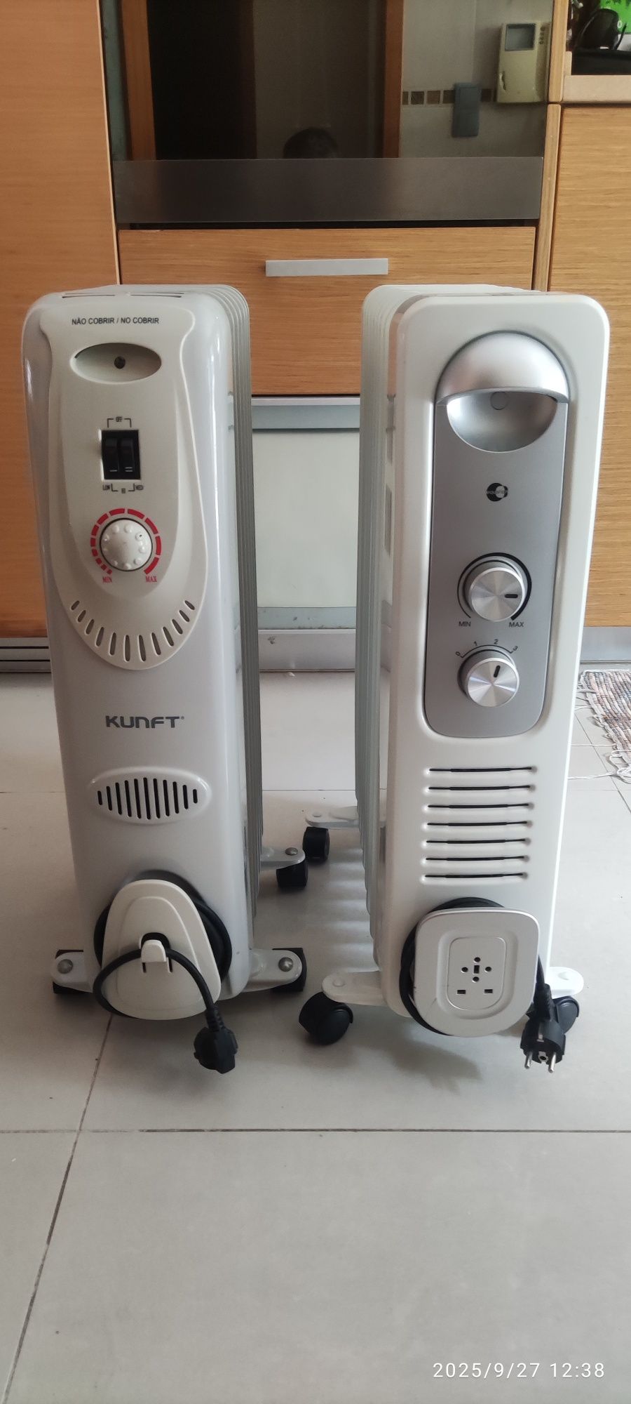 2 radiadores a óleo