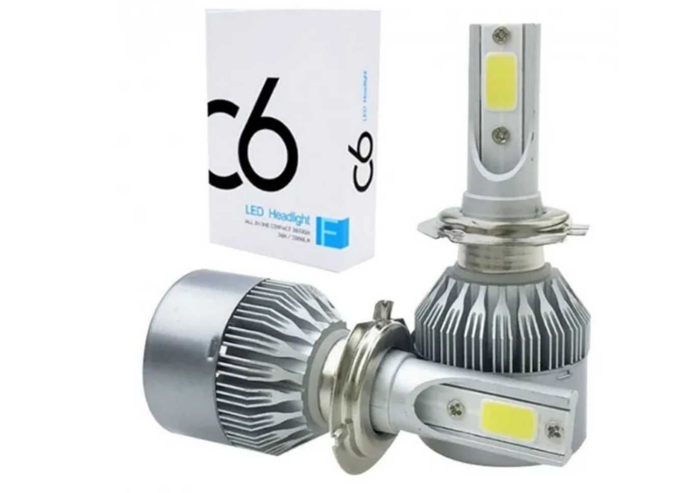 Светодиодные LED лампы для автомобиля С6-H4 2 шт