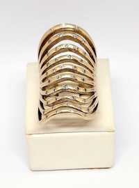 Złoty pierścionek z Diamentami PR.585 W:21,34gr R.20,