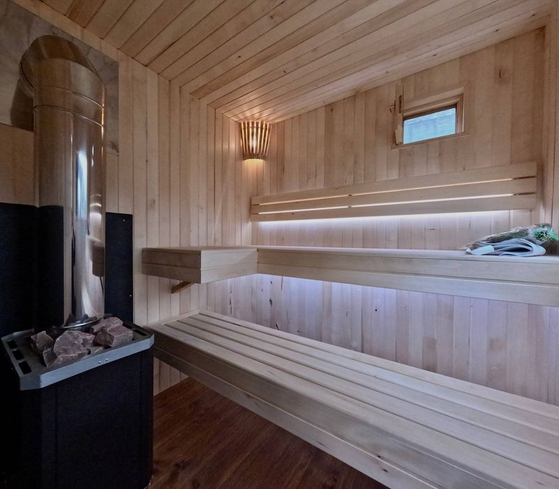 Модульна лазня 3×2,4 м • Виробник • Липа • Піч • Тепла та готова