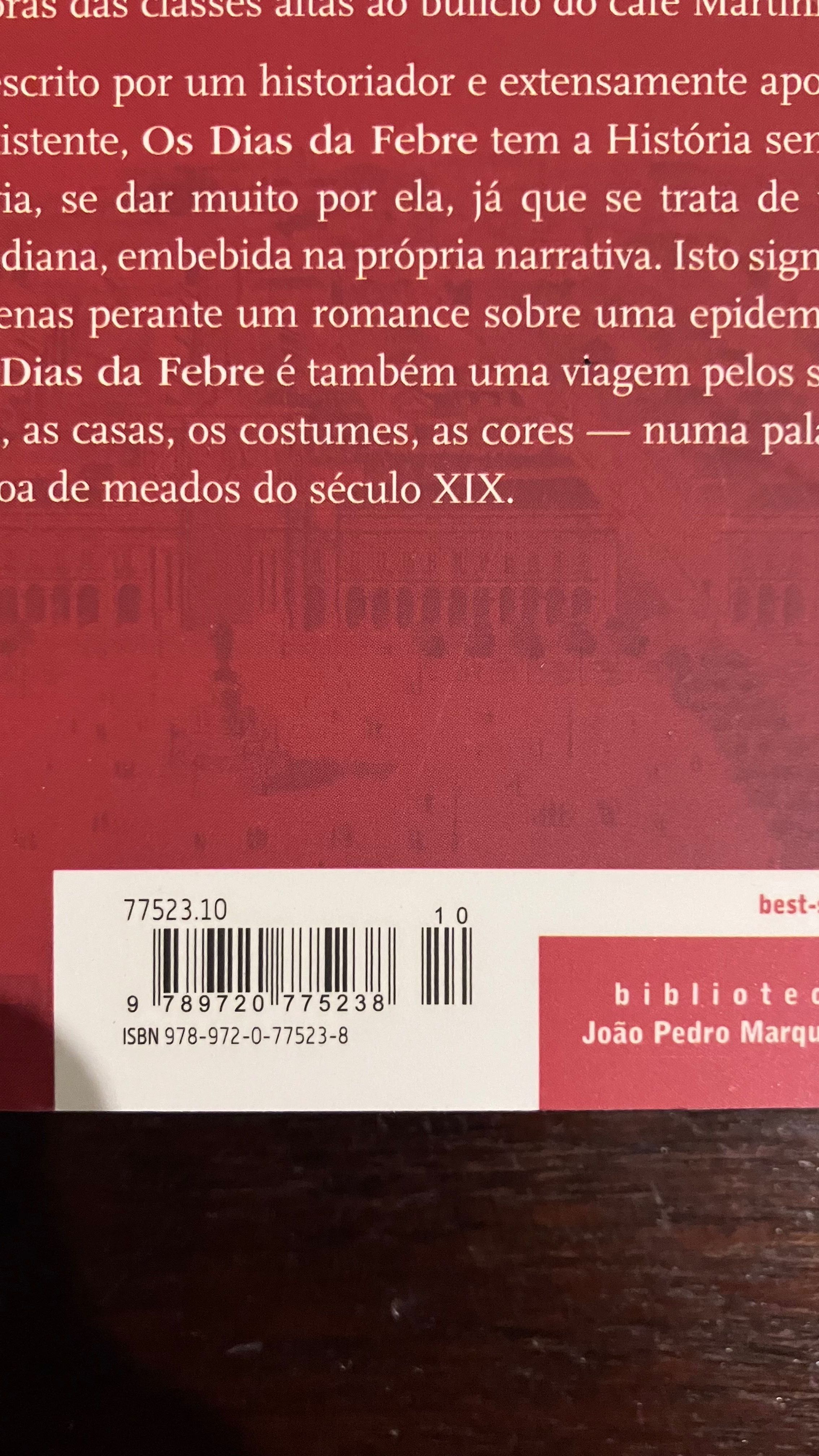 Livro Os Dias da Febre