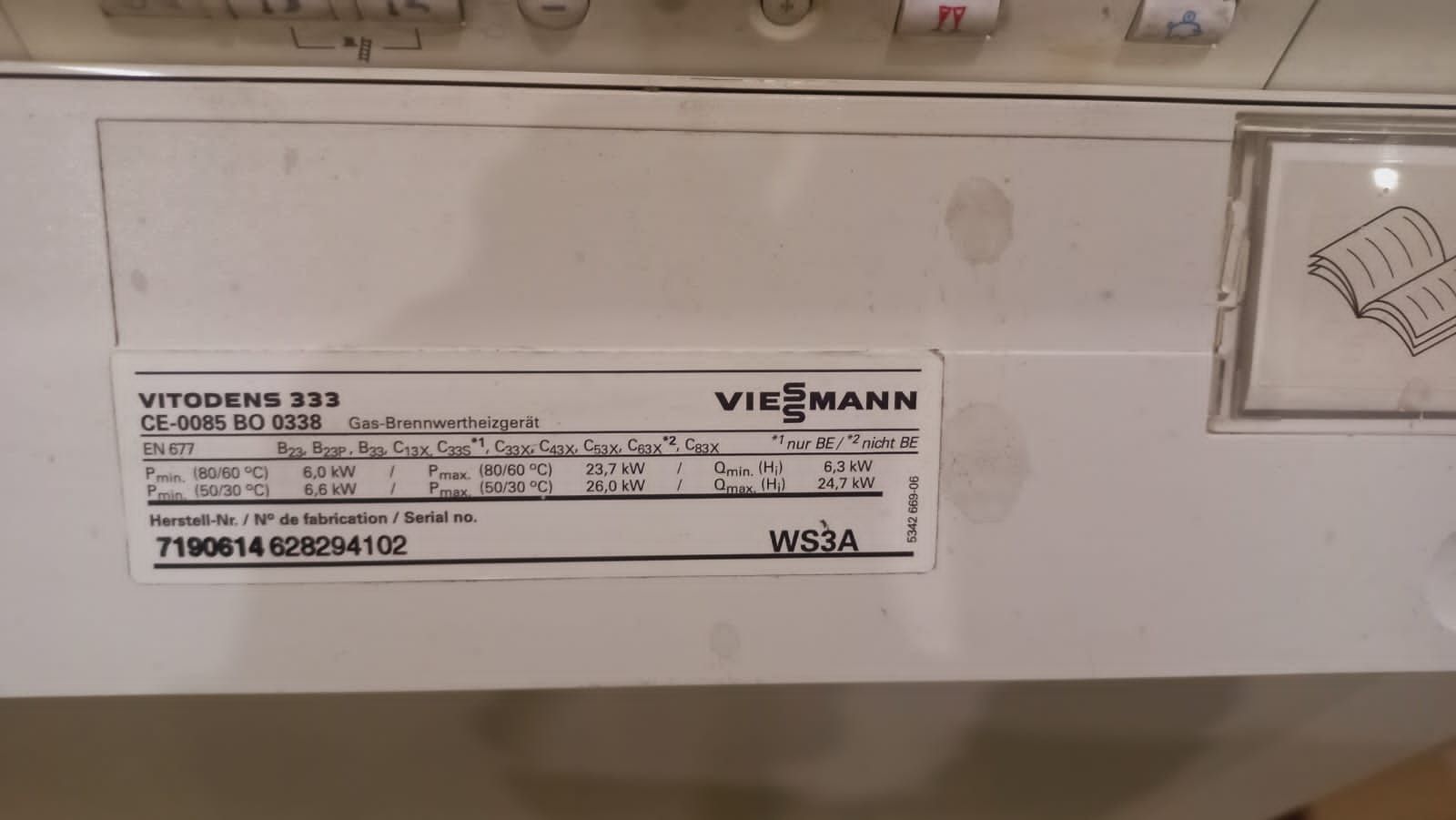 Котёл газовый конденсационный Viessmann Vitodens 333 WS3A с бойлером