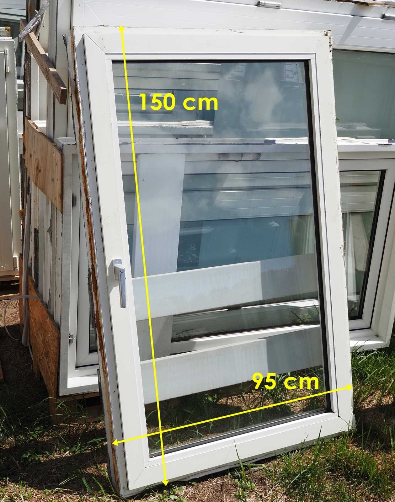 Okna duńskie PRIMO SYSTEM PCV, z demontażu 95/150  cm