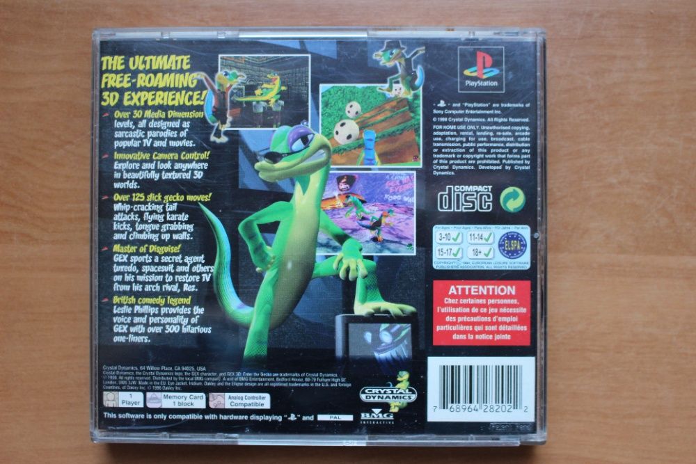 Gra Gex 3D Unikat ps1,psx,ps one