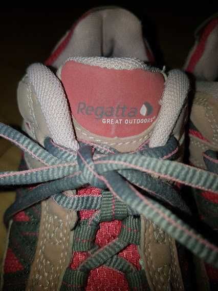 dziewczęce różowe buty trekingowe Regatta rozmiar 31