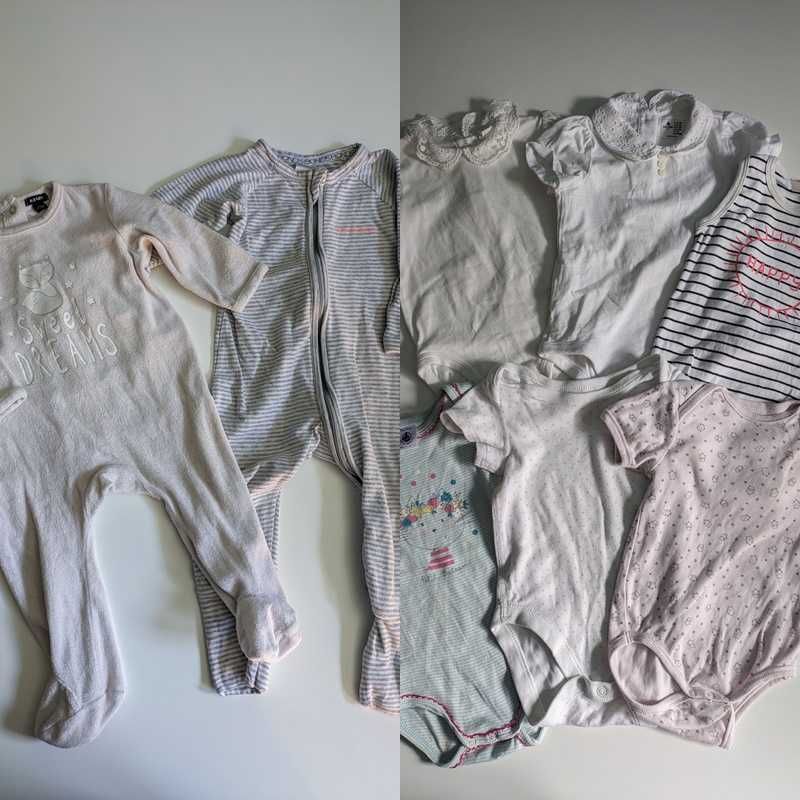 Lote Roupa 39 Peças Baby Girl GAP Zara Petit Bateau 3-6 6-12 meses