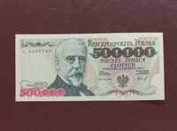 Banknot PRL-u z 1993 r 500 000 zł seria L stan UNC