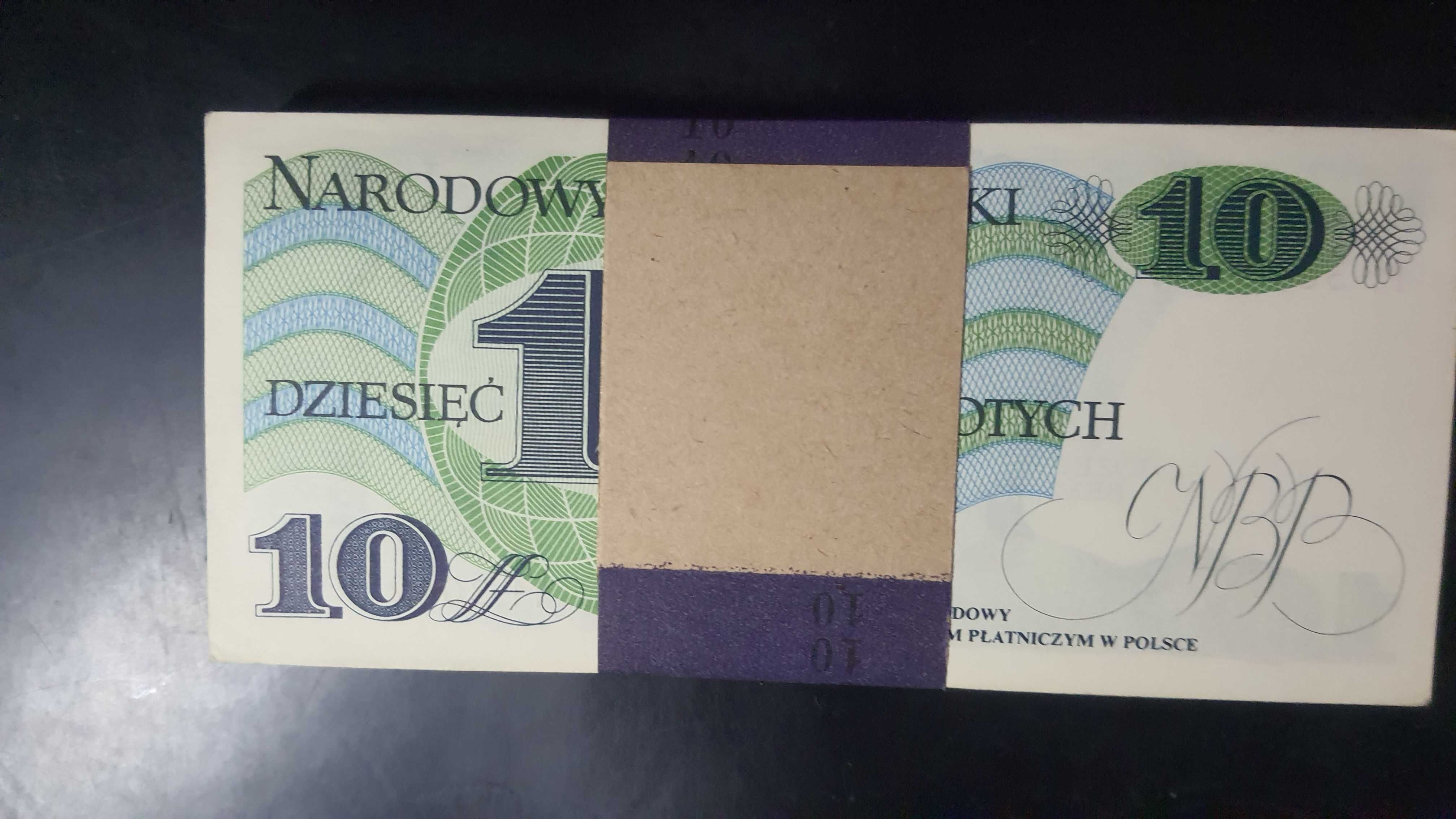 PACZKA 10 złotych 1982 ser. M UNC