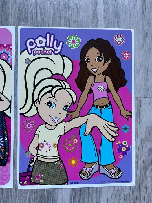 Karteczki kolekcjonerskie Polly Pocket 4 sztukj