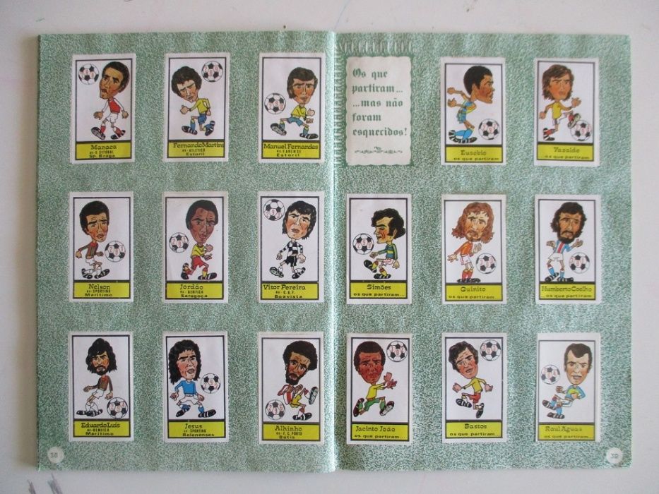 Caderneta completa de cromos de Caricaturas 76-77