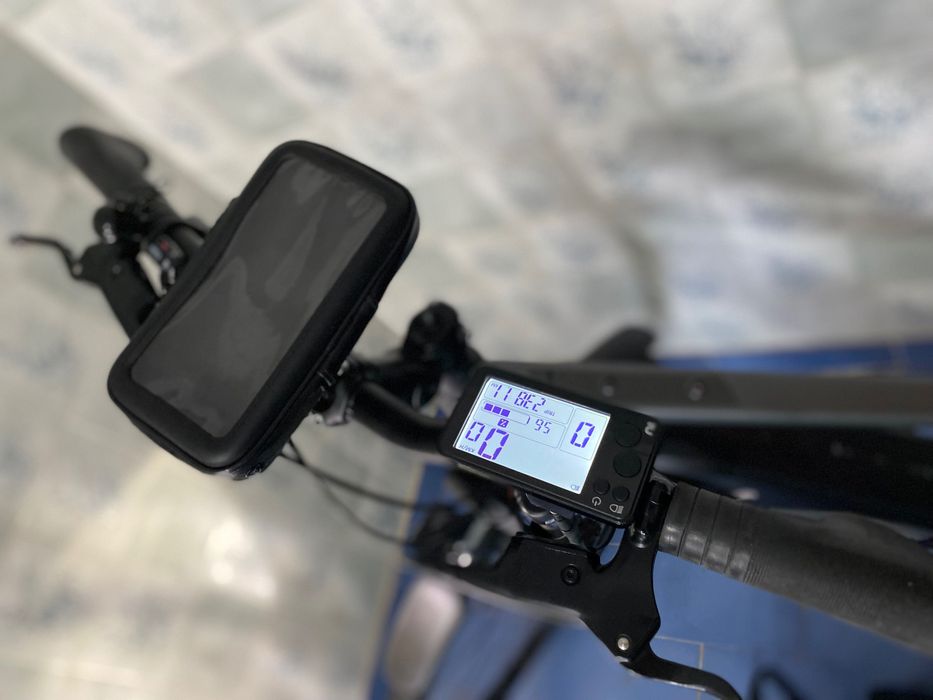 Bicicleta de Trekking Elétrica Quadro Alto Riverside 520 E Cinzento