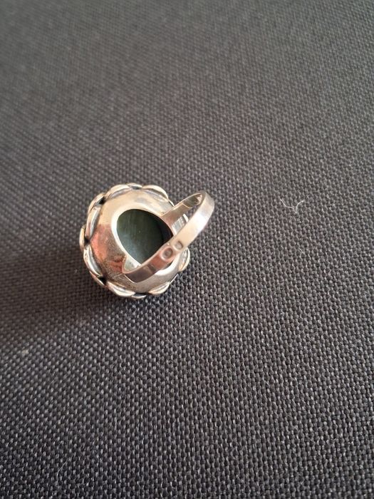 Stary srebrny pierścionek Warmet