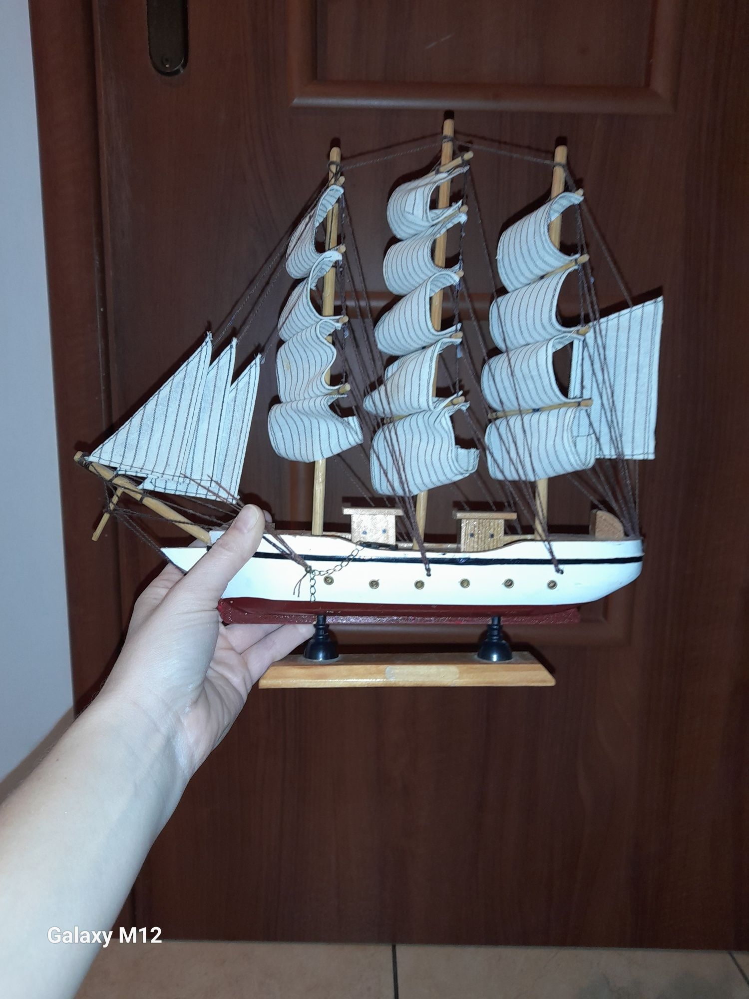 Żaglowiec drewno 2 sztuki