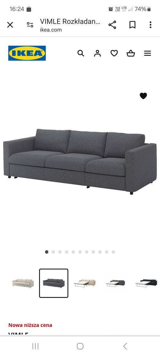 Kanapa Ikea VIMLE