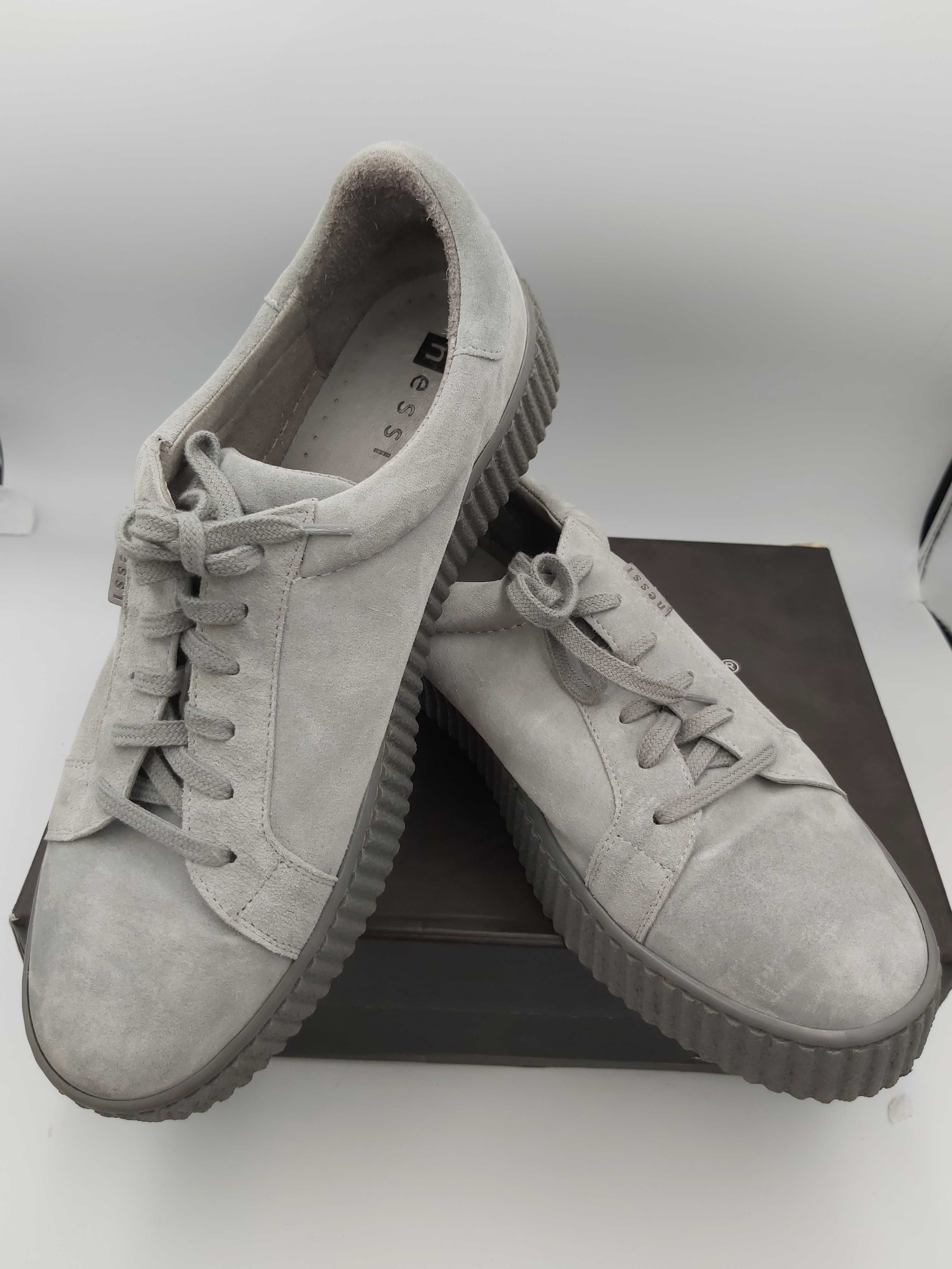 SP Buty sneakersy zamszowe szare NESSI trampki rozmiar 40