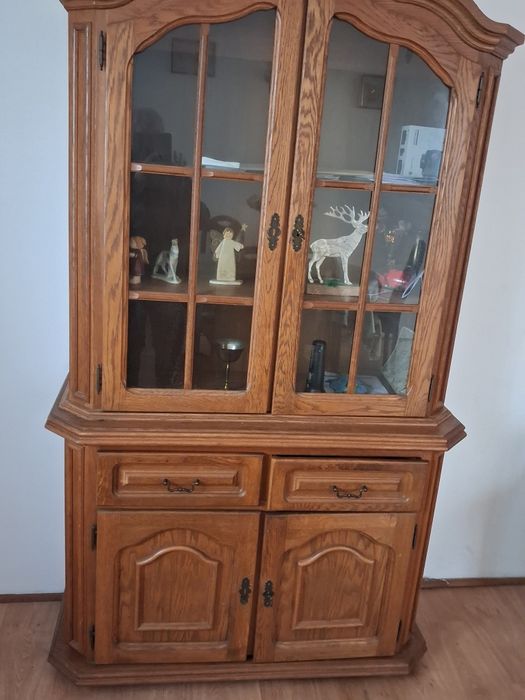 Witryna rustykalna dąb