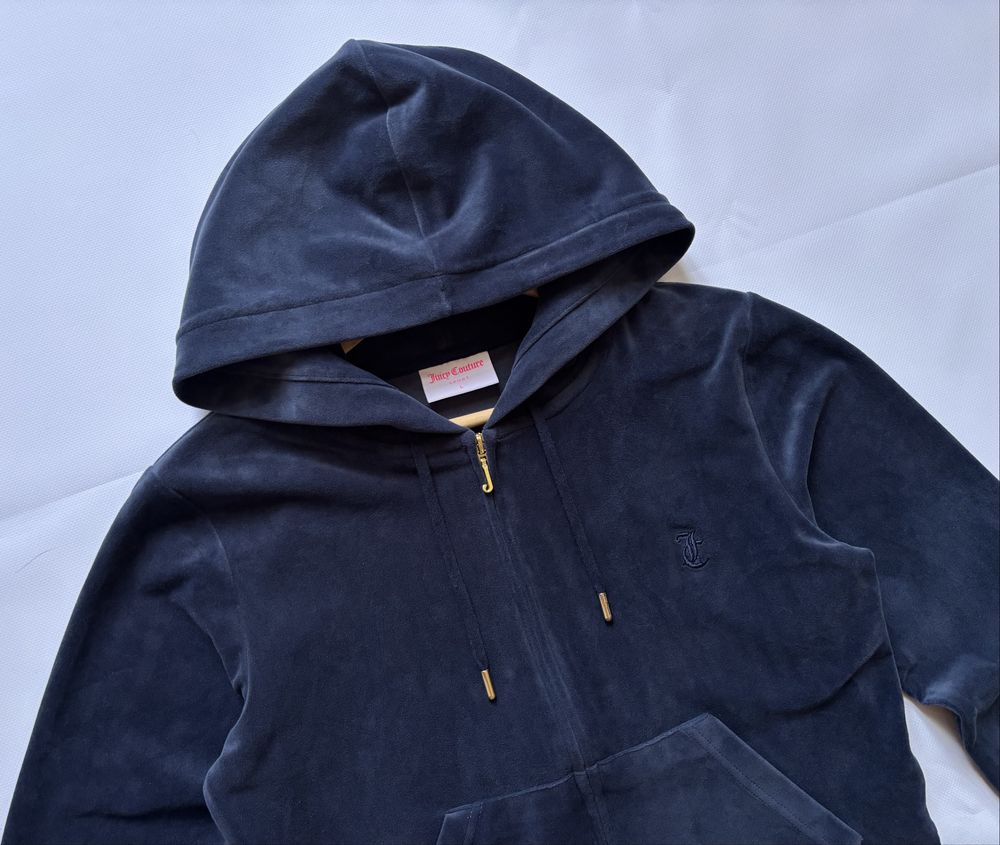 Оригінальне велюрове зіп худі Juicy Couture SPORT L size