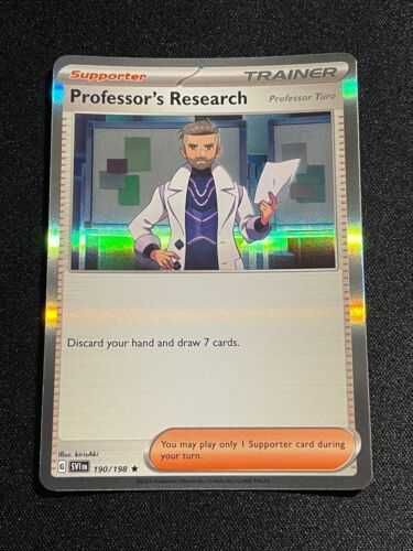 Carta Pokémon Professor's Research: Turo 190/198 Scarlet & Violet