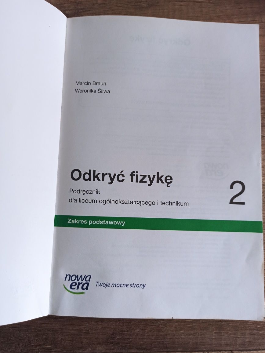 Odkryć fizykę 2 LO/technikum Nowa Era