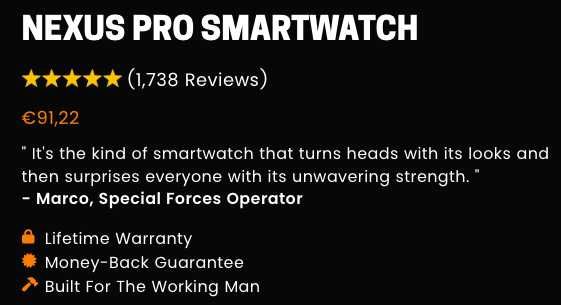 Nexus Pro Smartwatch - North511