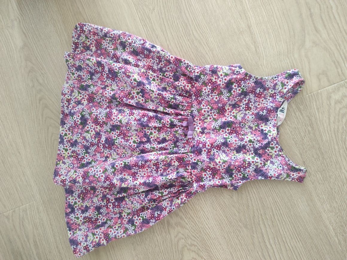 Sukienka H&M 98/104 zestaw sukienek na 2-3 lata bawełna