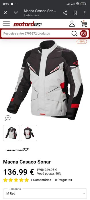 Casaco MACNA de mota