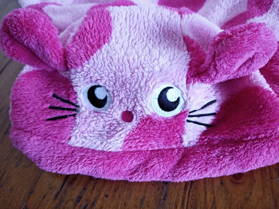 Szlafrok z kapturem dla dziewczynki 68/74 cm