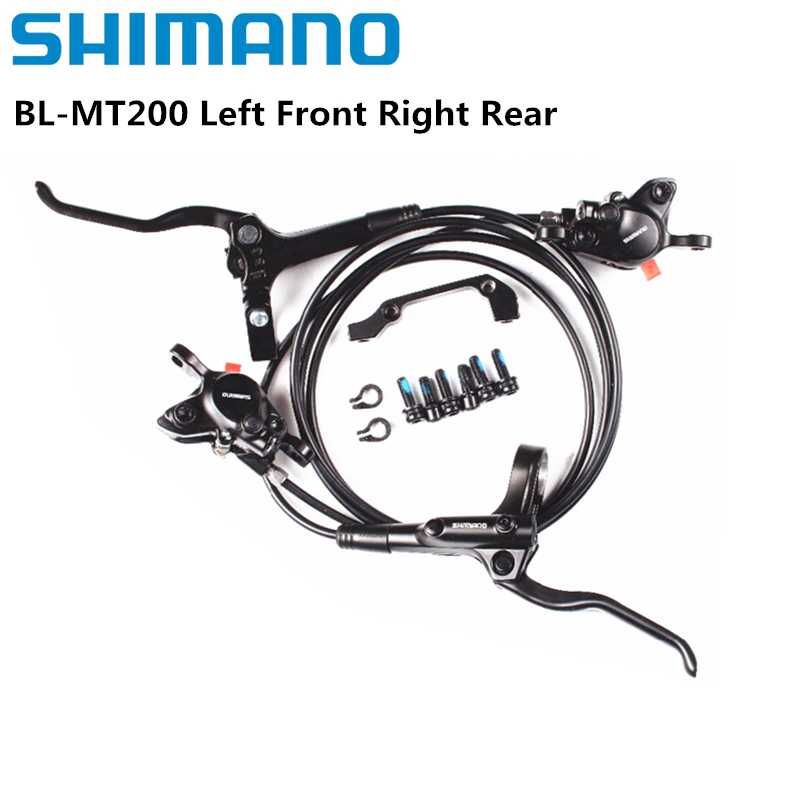 Велосипедні гедравлічні дискові тормоза Shimano MT200 передні та задні