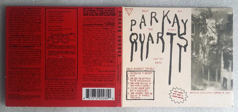 Parkay Quarts - Tally all the things that you broke CD