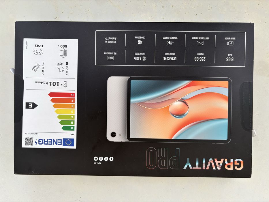 Tablet SPC Gravity Pro 12 — 256GB, NOVO e SELADO!