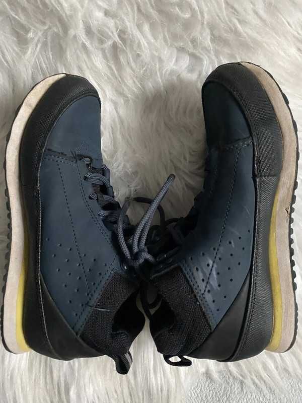 Granatowe jesienne sznurowane buty Lifestyle Hiker 4F roz.35 22,5cm