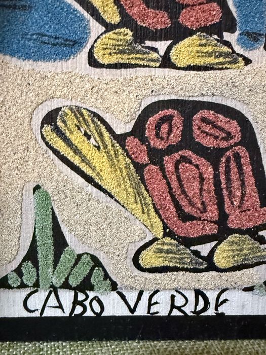8 Quadros de Arte em Areia de Cabo Verde