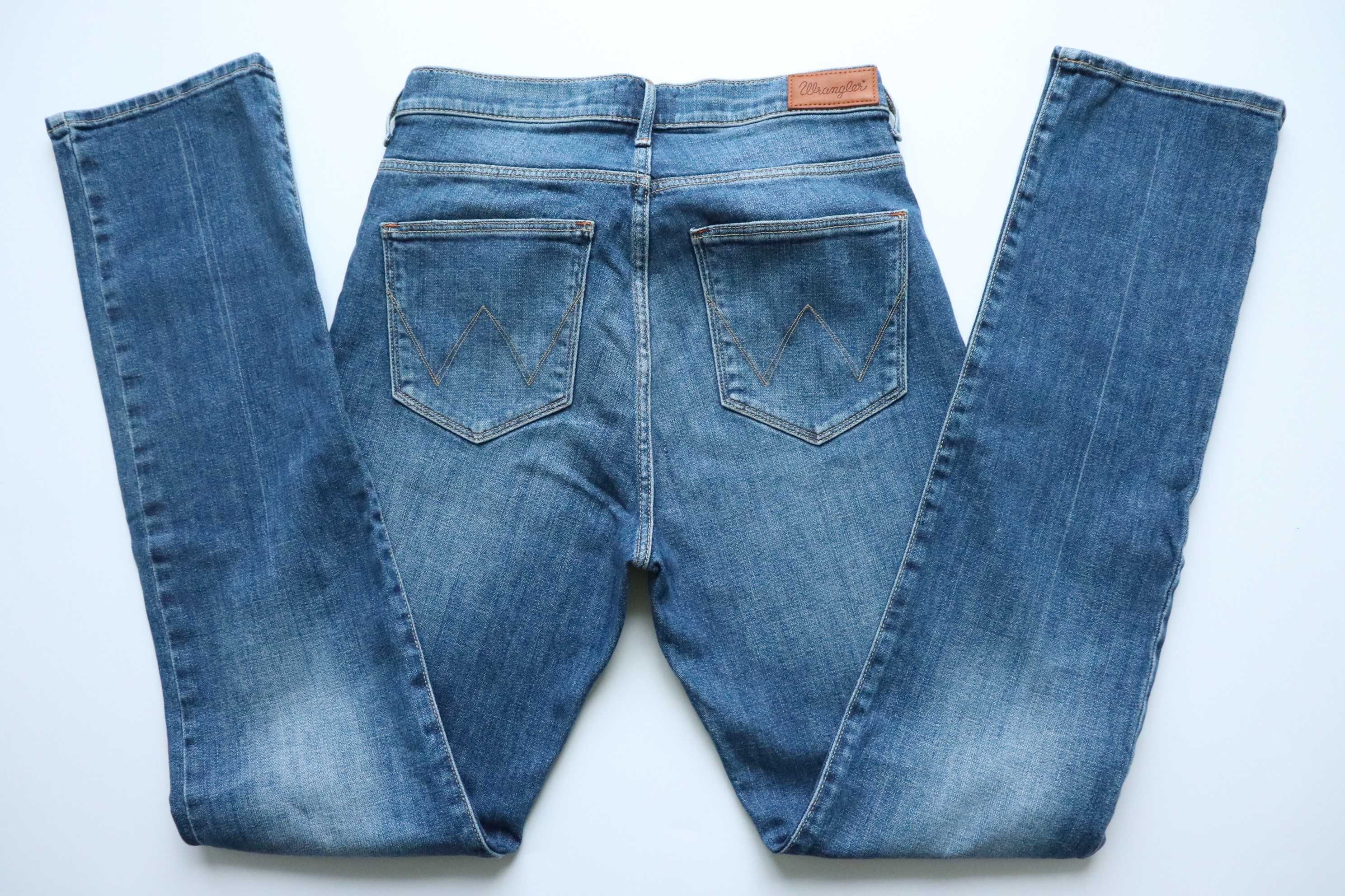 WRANGLER HIGH SLIM W28 L32 damskie spodnie jeansy jak nowe
