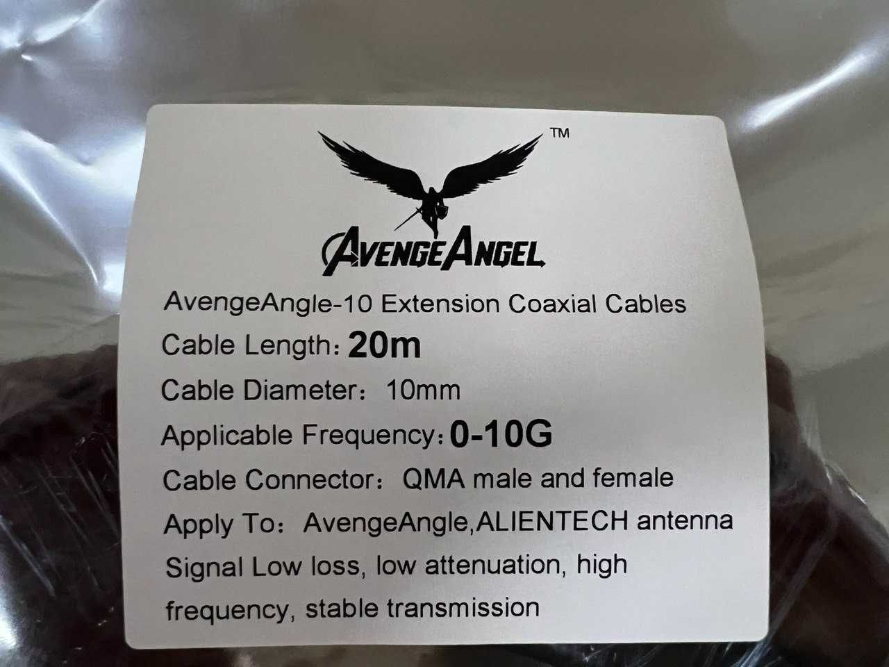 Коаксіальні кабелі AvengeAngel-10 з QMA male/female