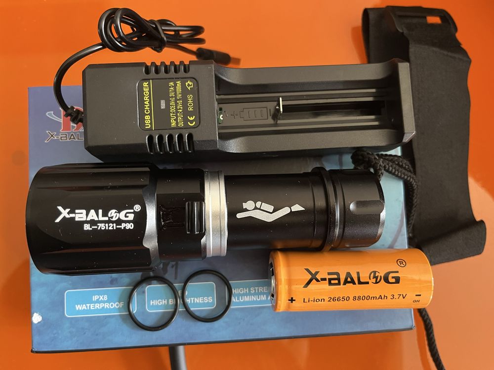 Pesca submarina lanterna led ultra potente