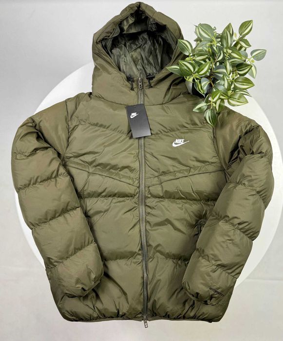 !SALE! Пуховик Nike NSW Storm-Fit Khaki S M L XL XXL найк куртка хакі