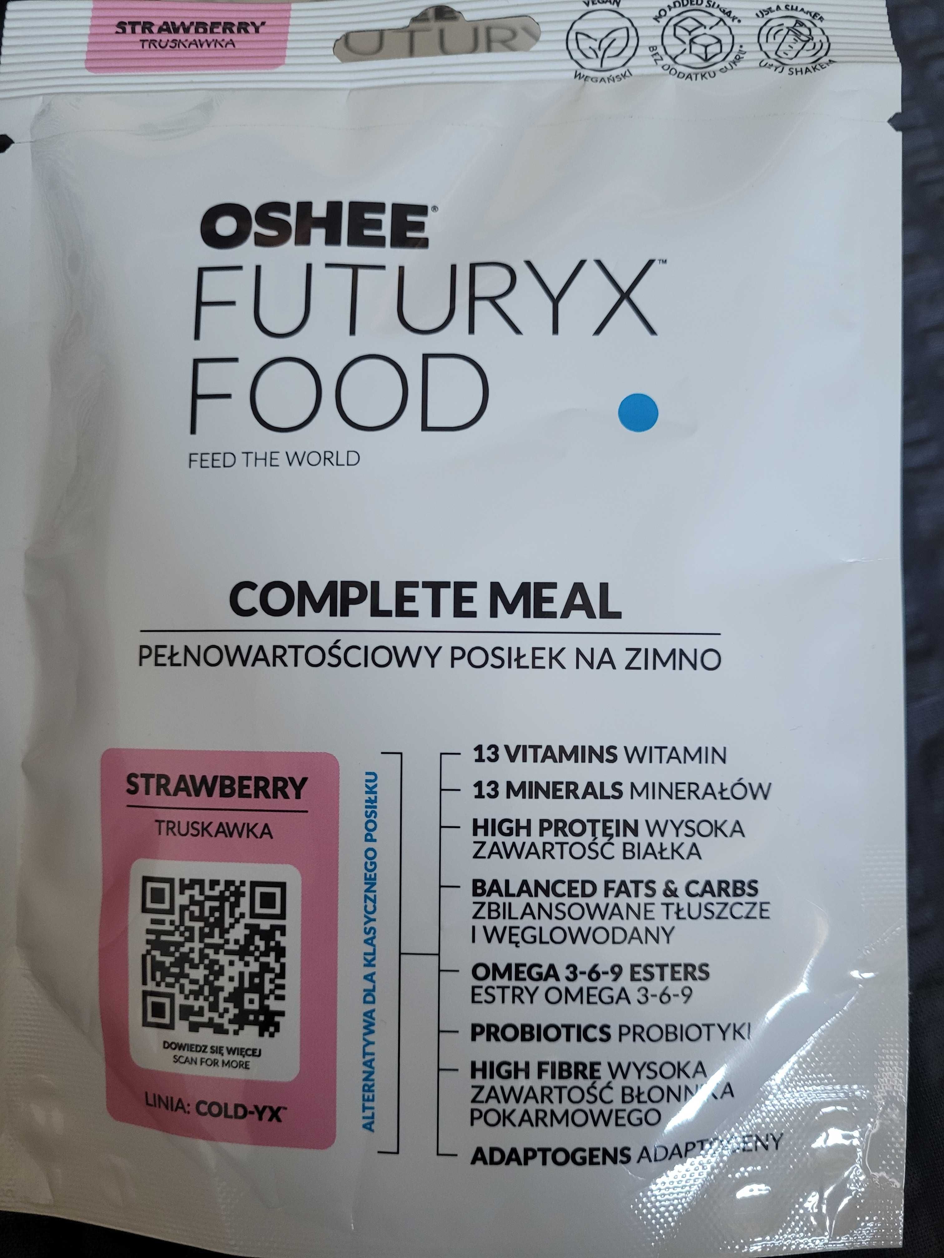 Oshee futuryx food 3 różne porcje po 90 g.