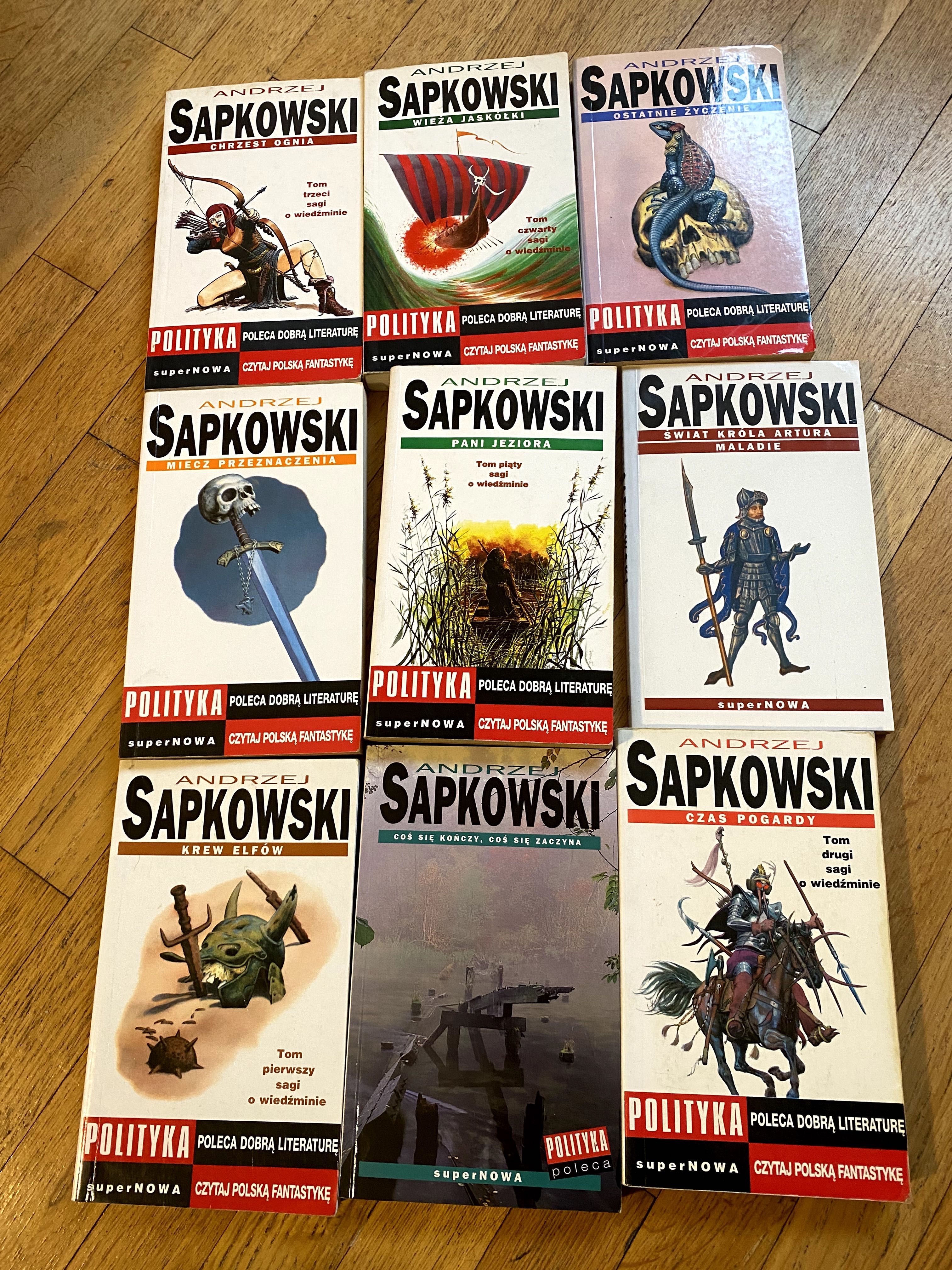 Saga WIEDŹMIN komplet 9 tomów Andrzej Sapkowski