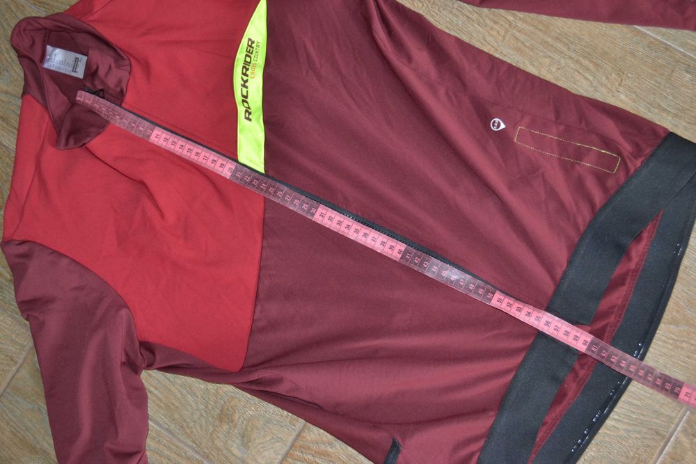 Яркая велокуртка джерси с длинным рукавом MTB Rockrider M-L-XL