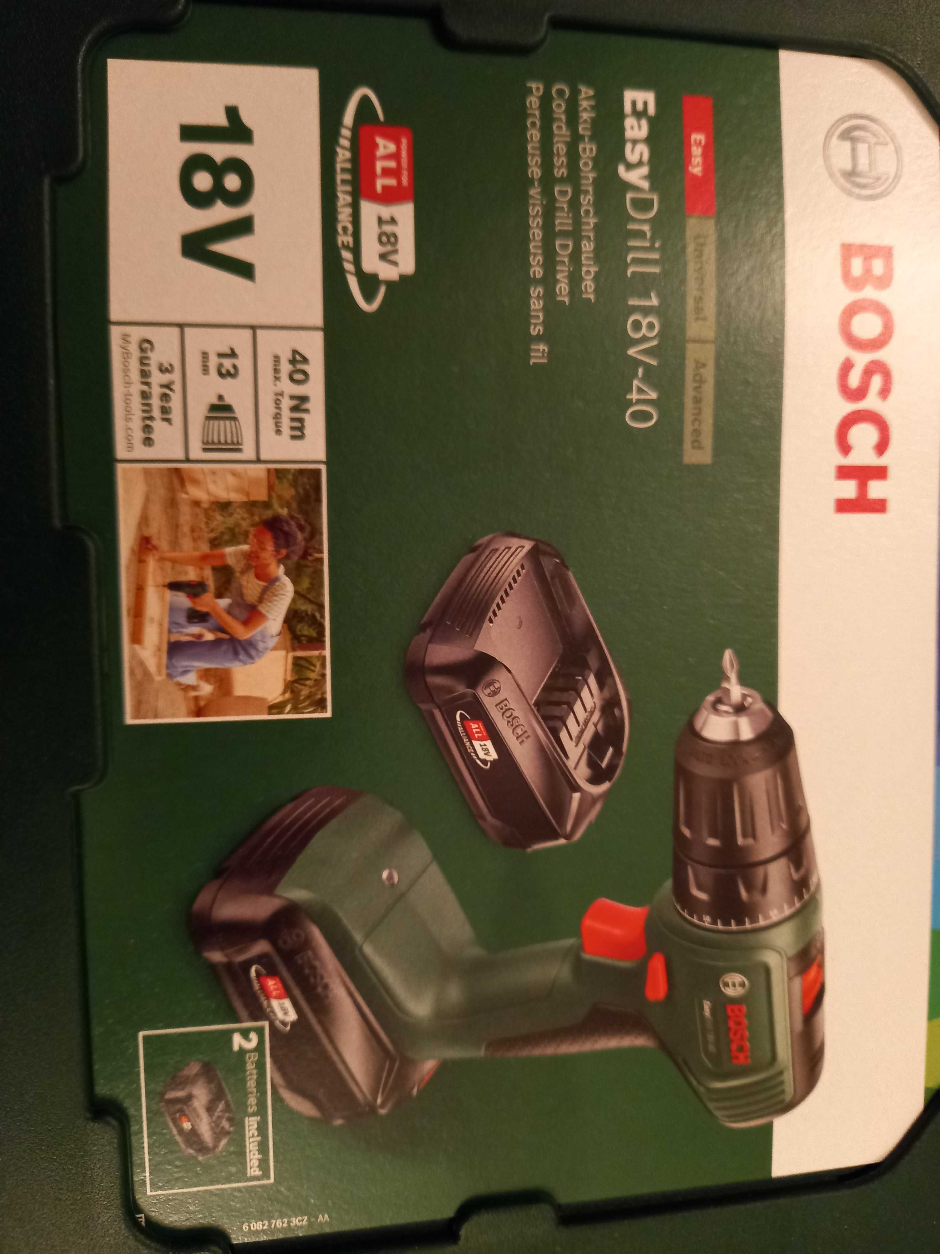 nowa wkrętarka Bosch 18V easydrill 2 aku