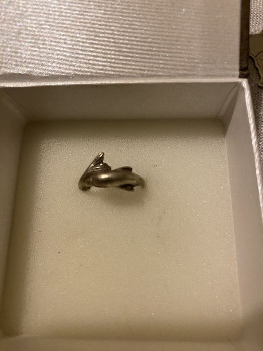 Srebrny stary pierscionek