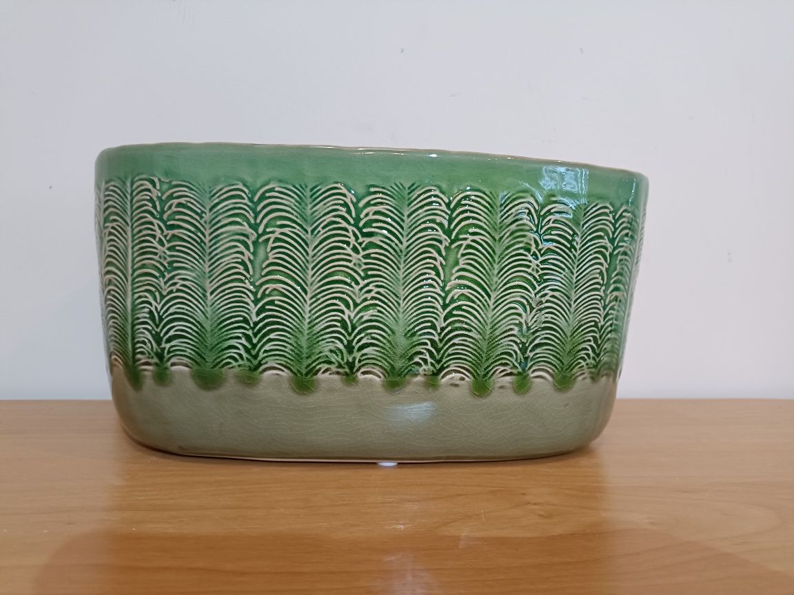 Osłonka ceramiczna elipsa zielona