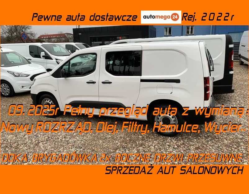 Peugeot PARTNER VAN L2 DOKA Brygadówka Long Salon Polska Pierwszy Wł.